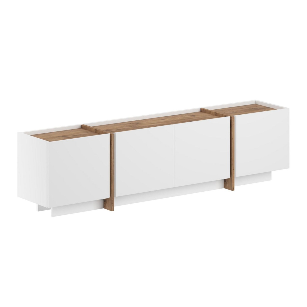 Entertainment Centers & TV Stands Comoda TV alba/maro 180 cm Lowen Nordure