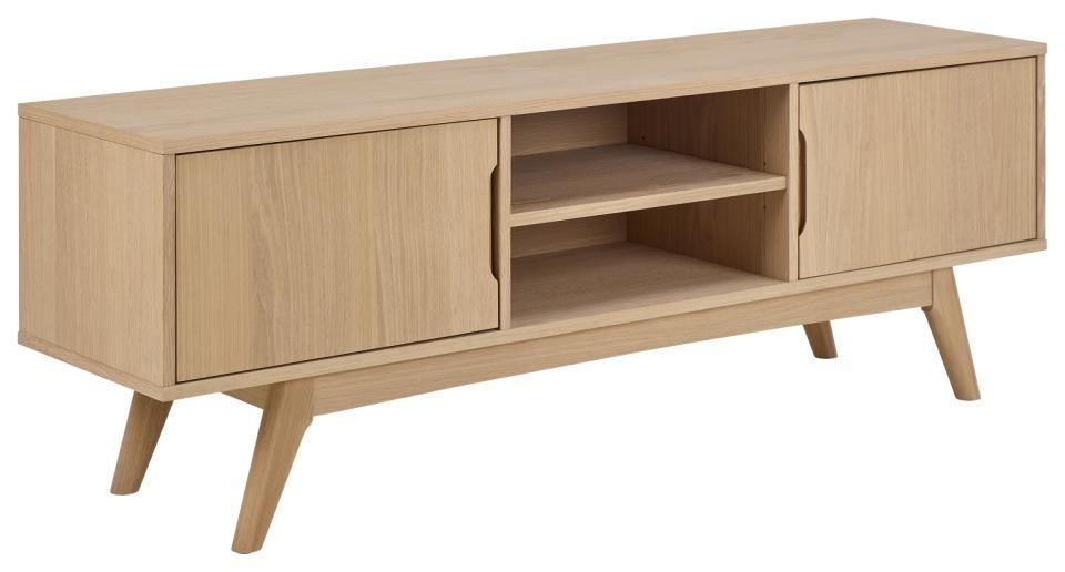 Entertainment Centers & TV Stands Comoda TV maro deschis din lemn 160 cm Marte Actona Company
