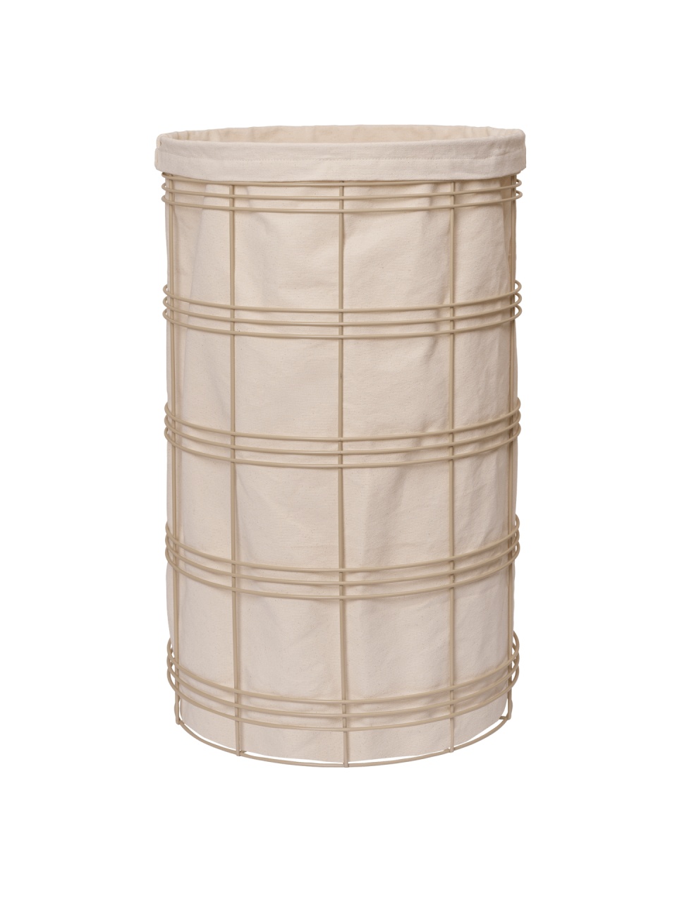Laundry Baskets Cos de rufe crem din bumbac 42x70 cm Fio Ferm Living