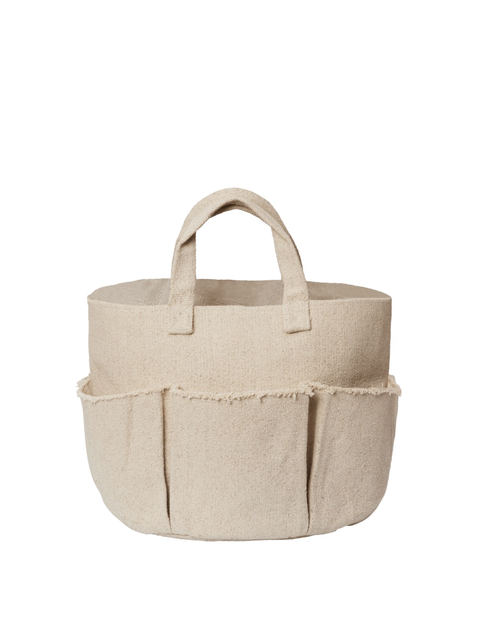 Baskets Cos depozitare crem din bumbac Hokan Round Ferm Living