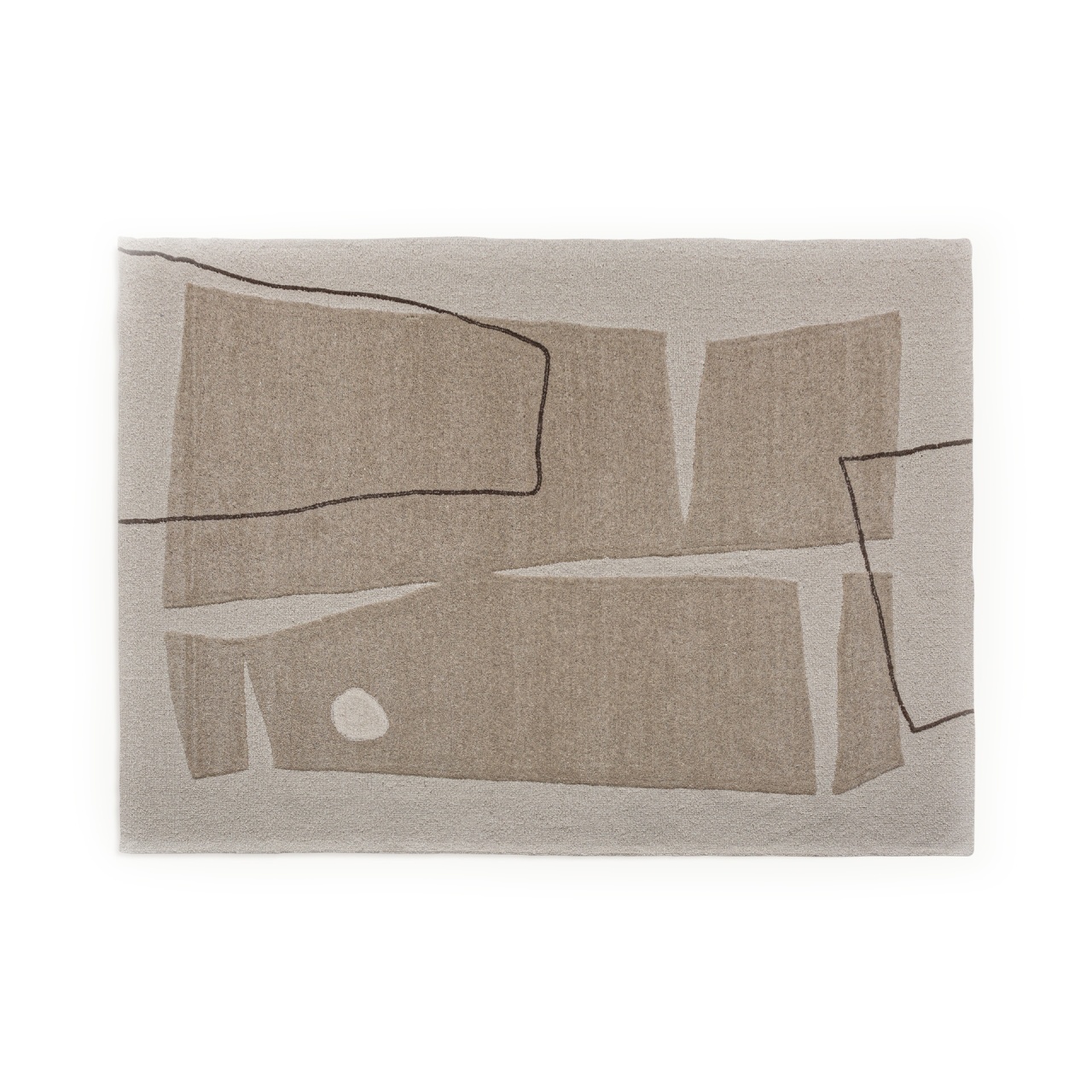 covor alb Covor alb antic/bej din fibre naturale 240x340 cm Sisuka Vical Home