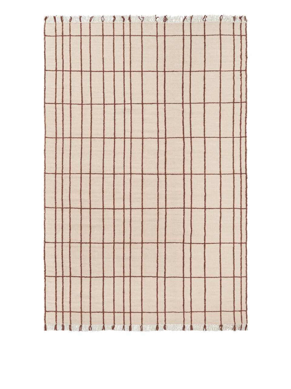 covor living 300/400 Covor bej/maro aluna din fibre naturale 200x300 cm Sen Ferm Living