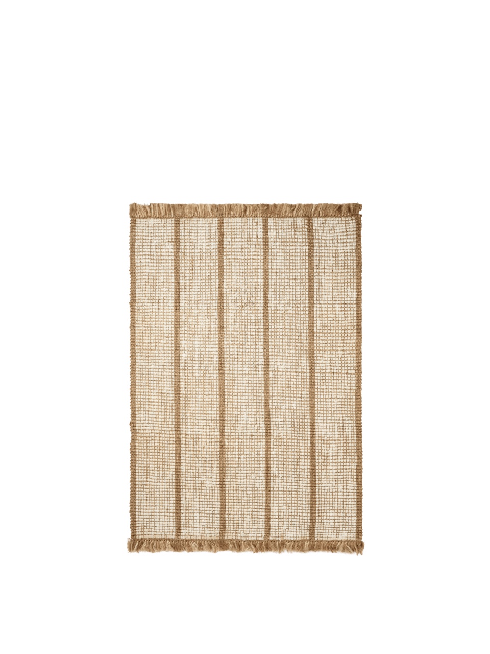 pilota 140x200 Covor maro/alb antic din fibre naturale 140x200 cm Athens Ferm Living