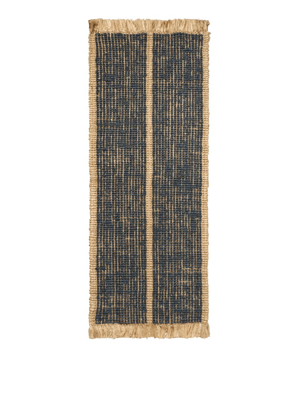 covor living 300/400 Covor maro/albastru din fibre naturale 80x200 cm Athens Ferm Living