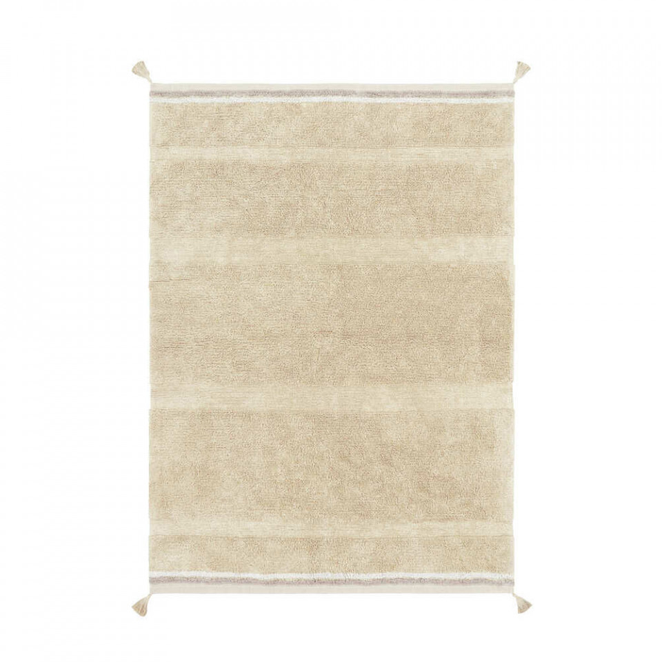 Lorena Canals Covor pentru copii bej/auriu din bumbac 120x160 cm Bloom Lorena Canals