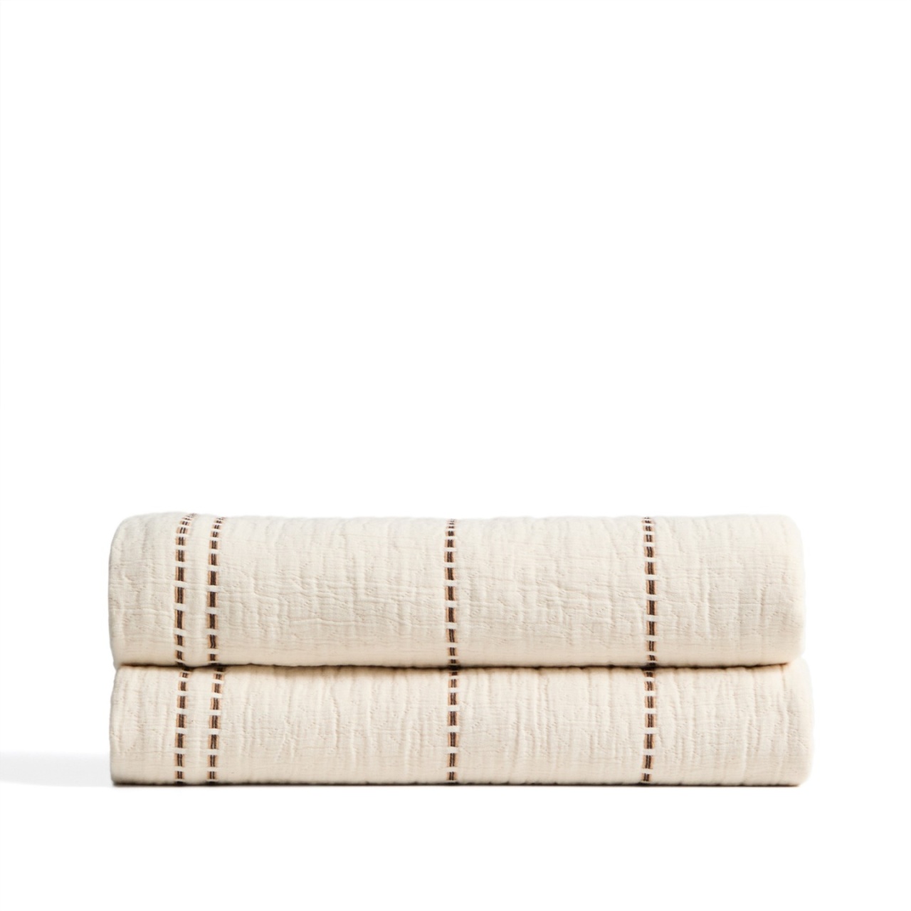 Duvet Covers Cuvertura bej din bumbac 180x260 cm Siloda Kave Home