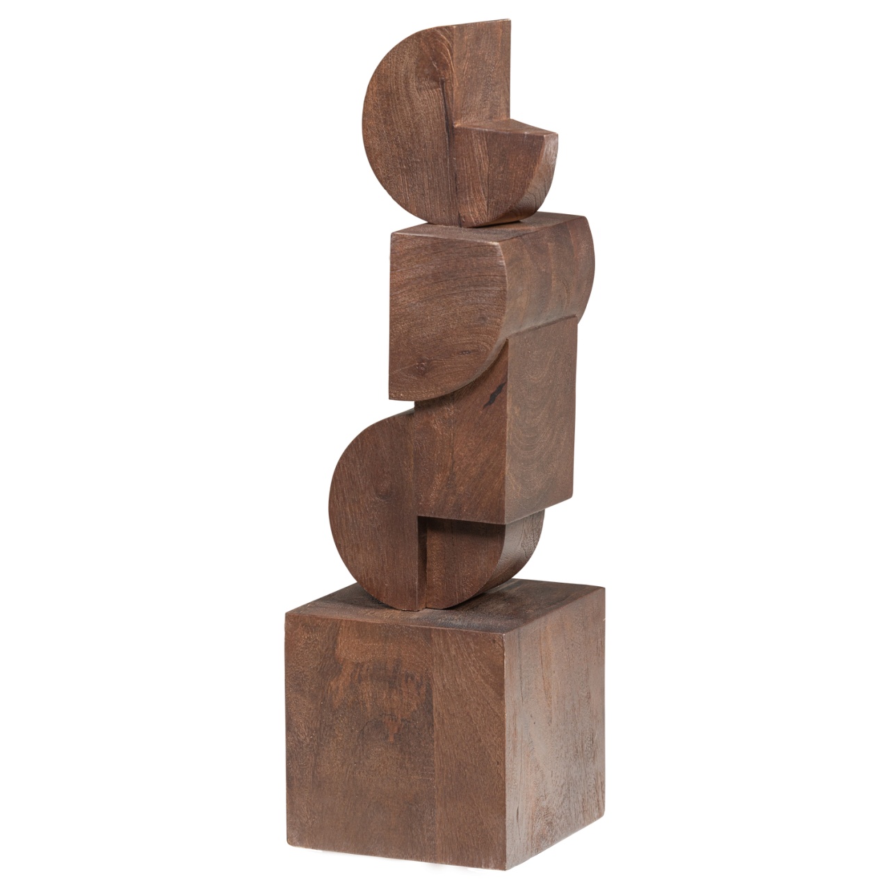 Artwork Decoratiune maro din lemn 62 cm Draxa Woood