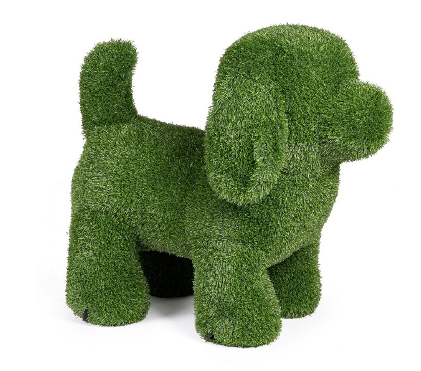 Lawn Ornaments & Garden Sculptures Decoratiune verde din fibre sintetice 73 cm Dog Bizzotto