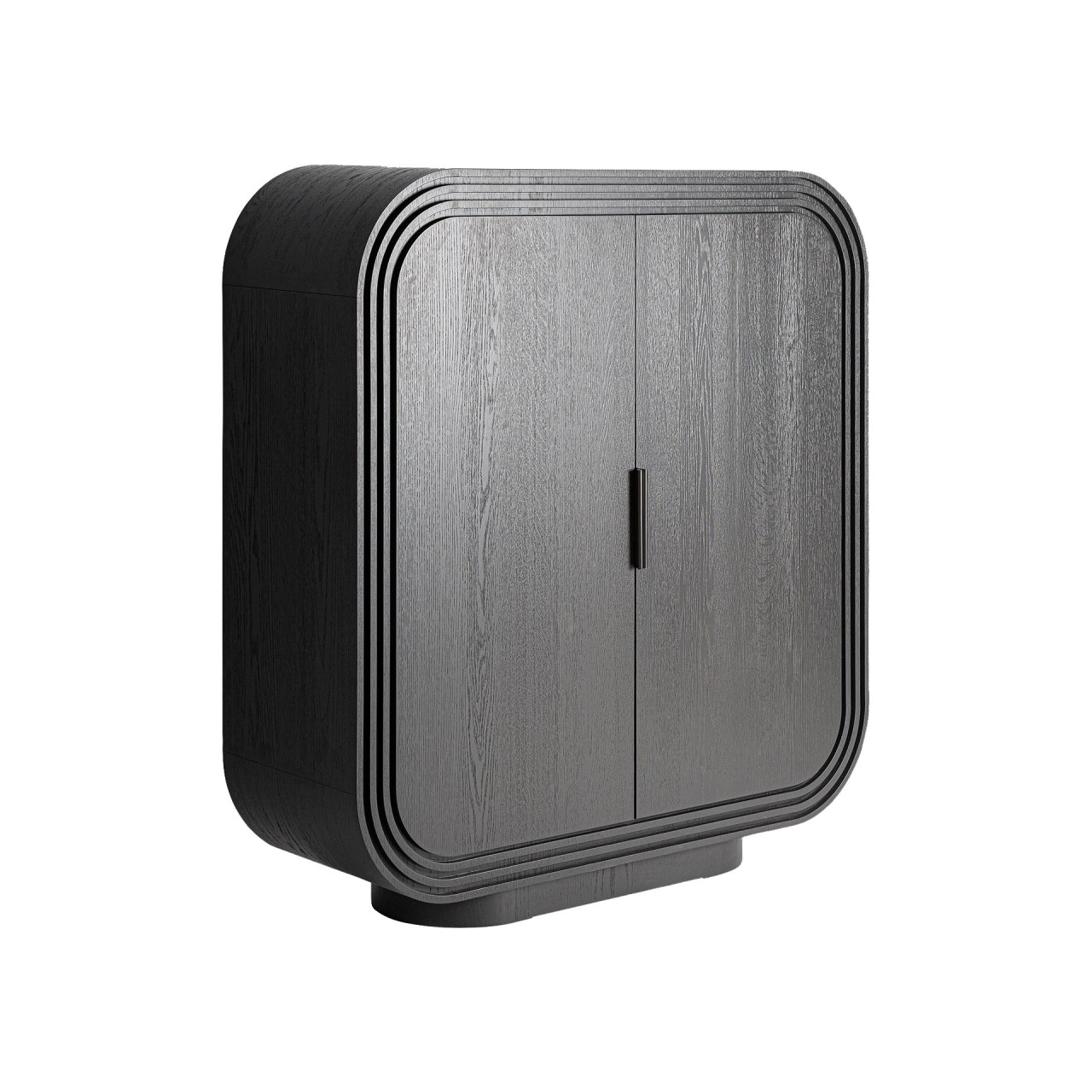 oferte dormitoare Dulap negru din lemn 148 cm Rize Vical Home