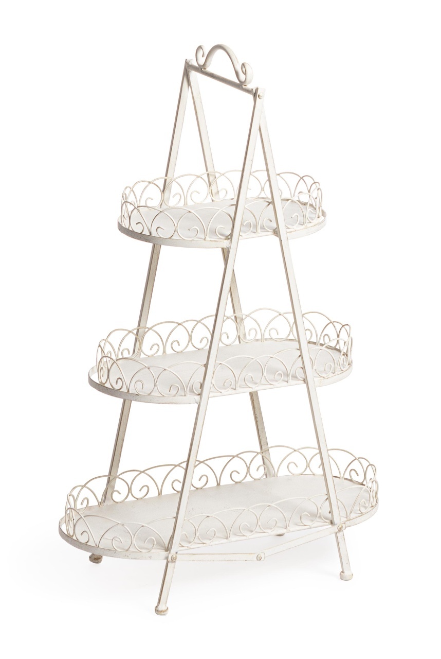 Shelving Etajera alba din metal 88 cm Lexi Bizzotto