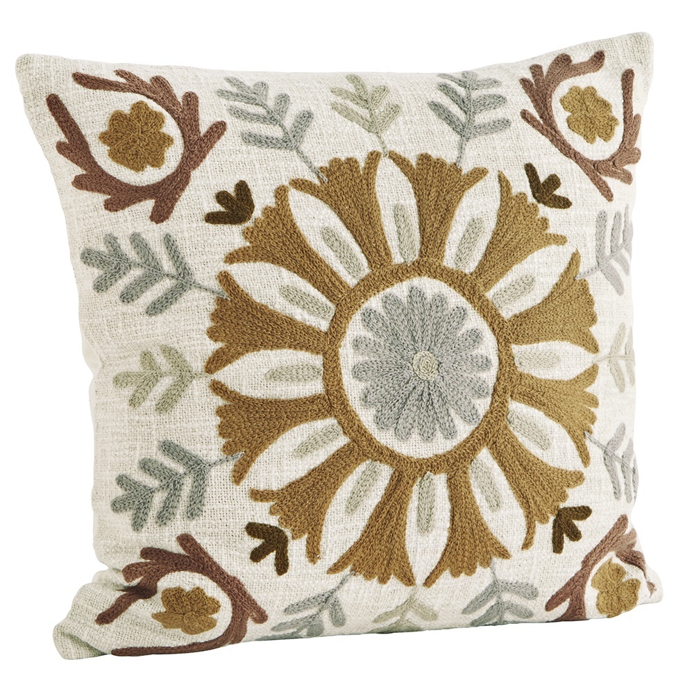 Pillowcases & Shams Fata de perna multicolora din bumbac 45x45 cm Suzani Art Madam Stoltz