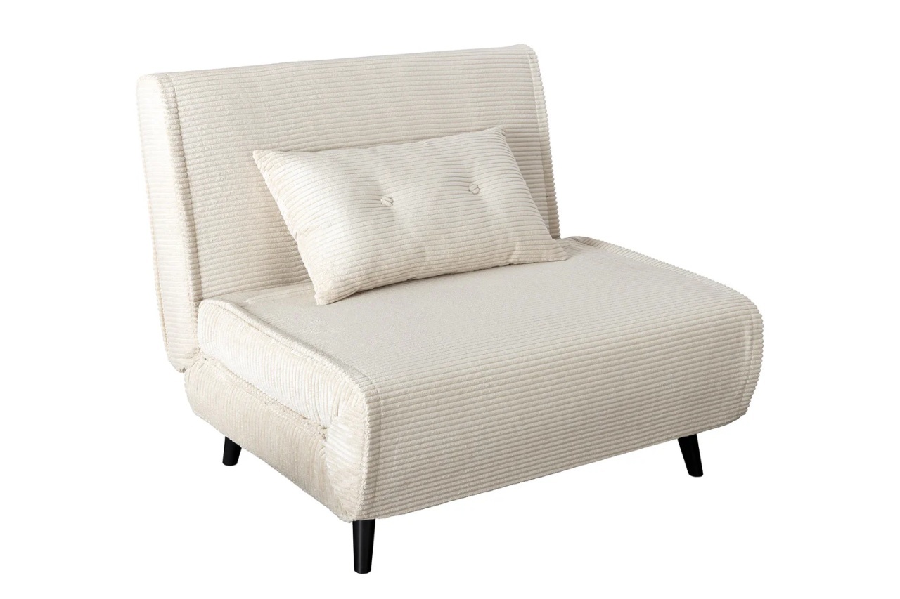 fotoliu extensibil Fotoliu extensibil bej din textil Smart The Home Collection