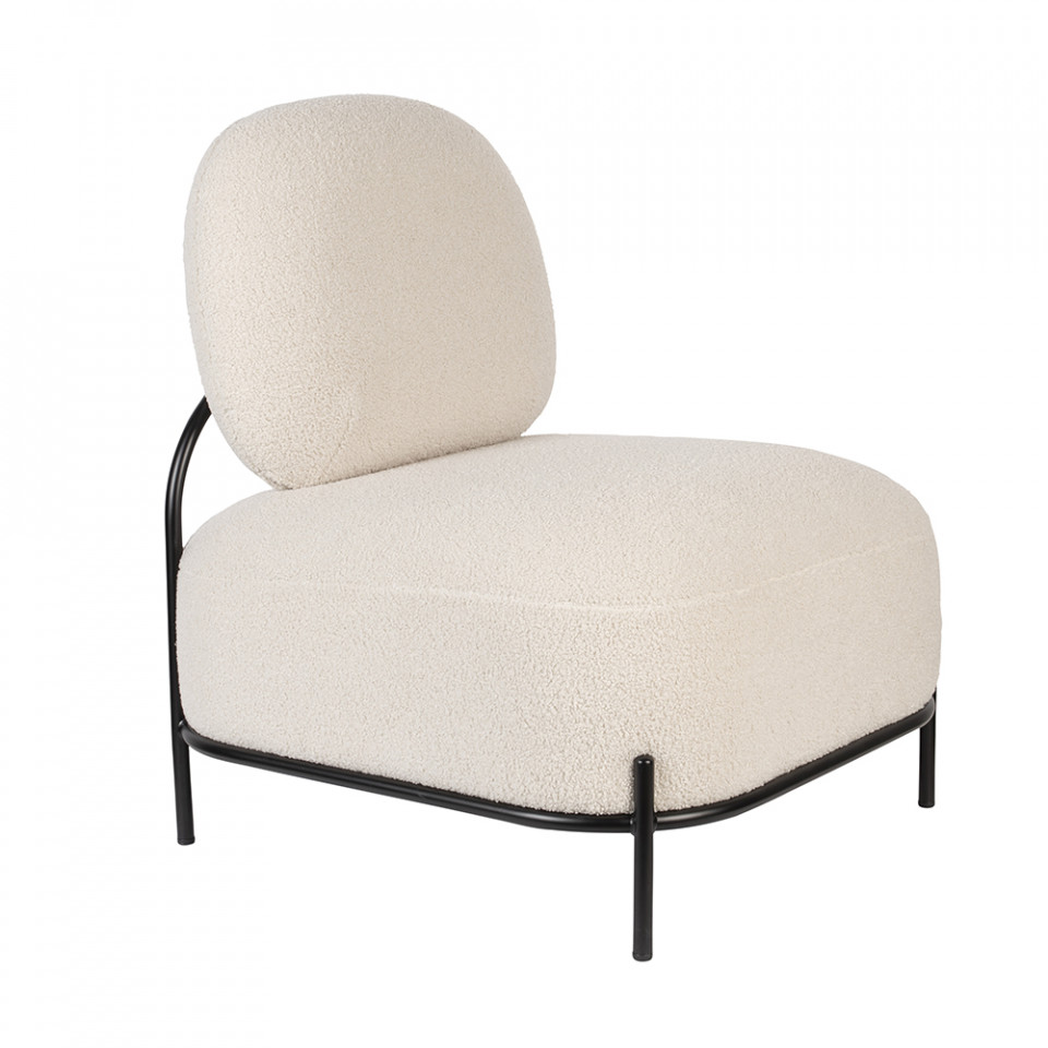 Quiet Object Fotoliu ivoriu din textil Polly Teddy Quiet Object