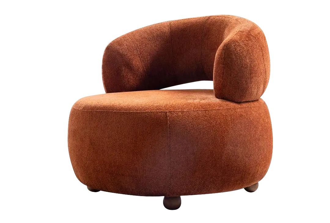 Chairs Fotoliu rosu din textil Rio The Home Collection