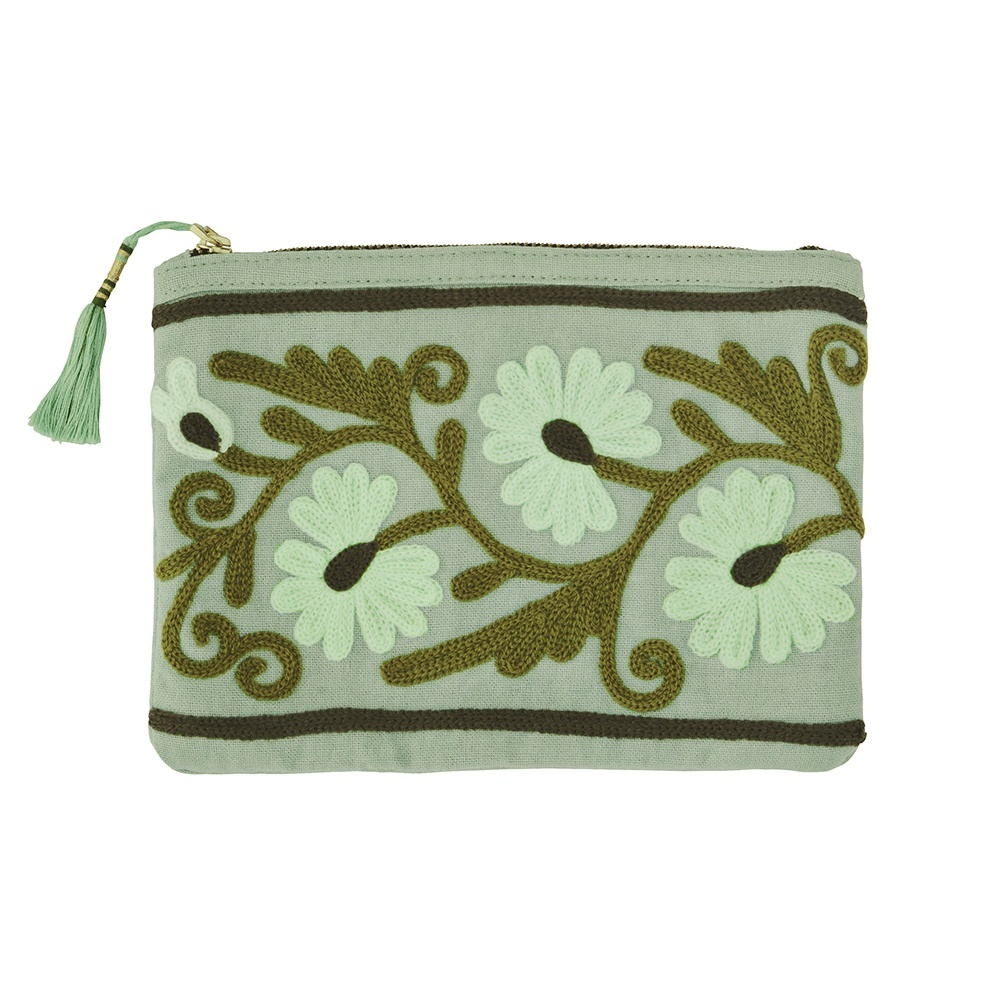 Cosmetic & Toiletry Bags Geanta pentru cosmetice verde/maro din bumbac Samara Madam Stoltz