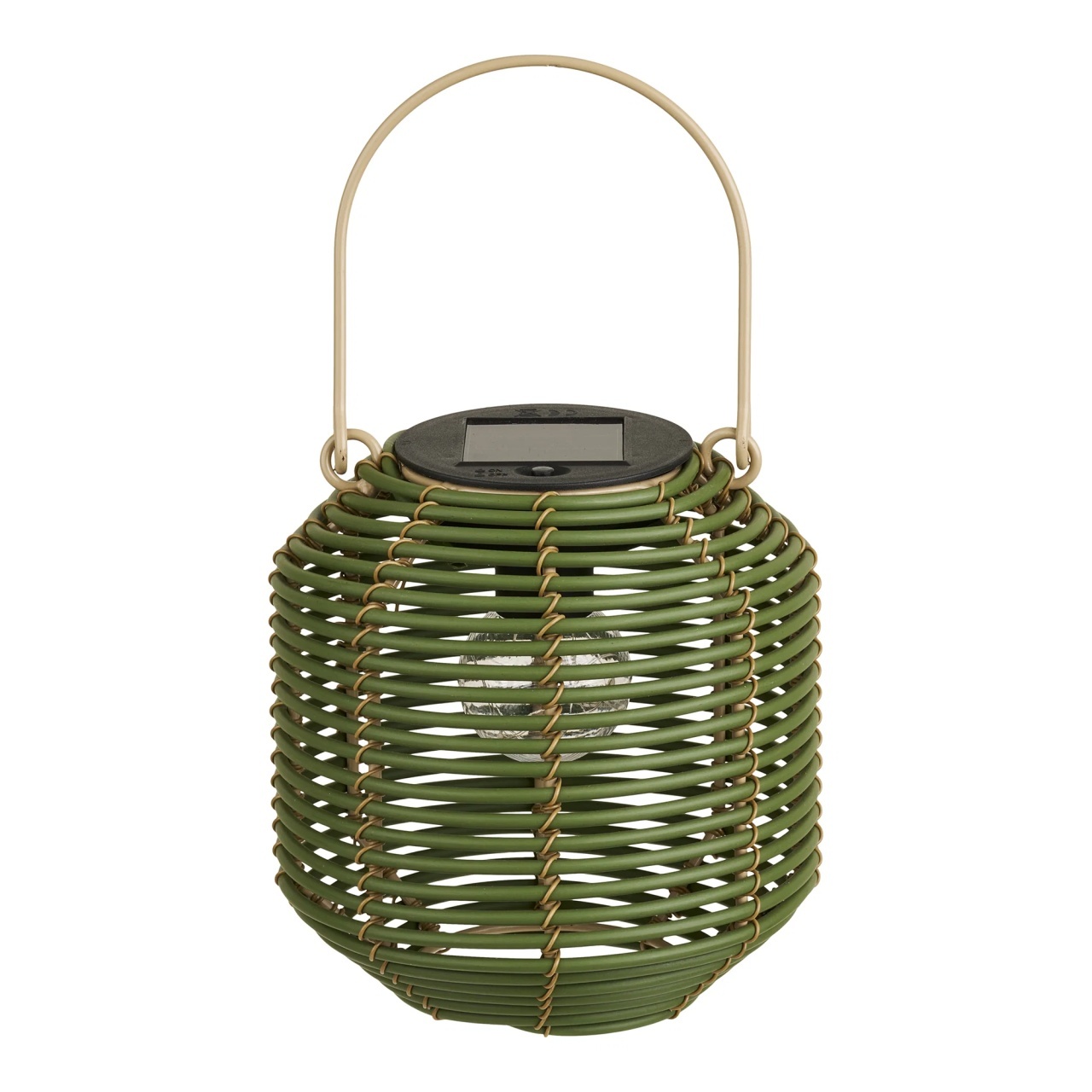 Candle Holders Lampa solara pentru exterior verde din fibre sintetice 16 cm Crewe House Nordic