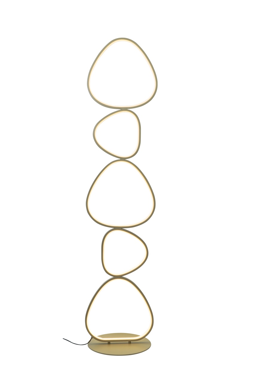 Lamps Lampadar bej din metal 140 cm Huron Zuma Line