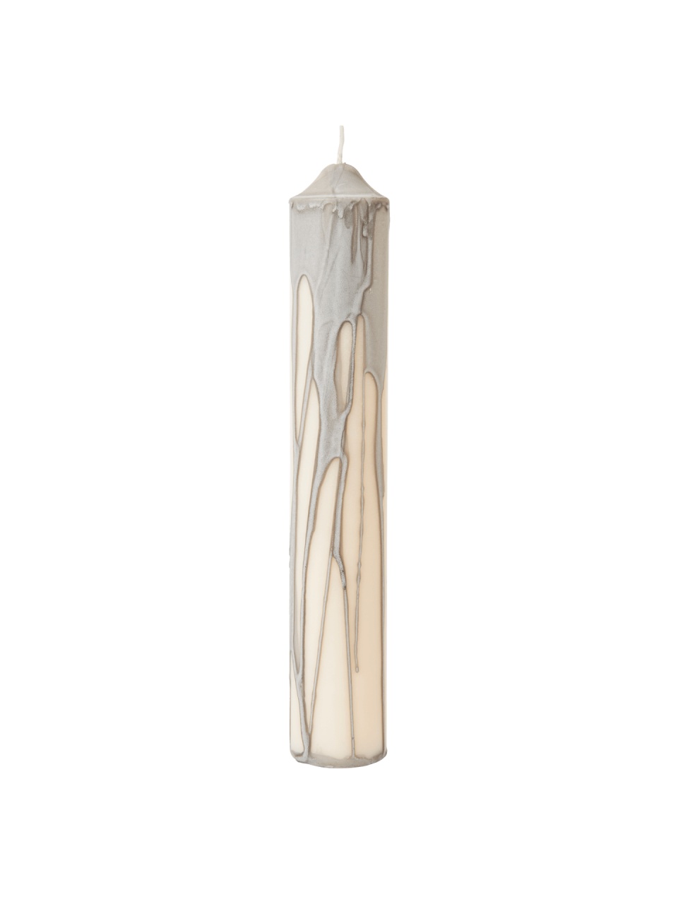 Candles Lumanare gri deschis din fibre naturale 30 cm Dryp Ferm Living