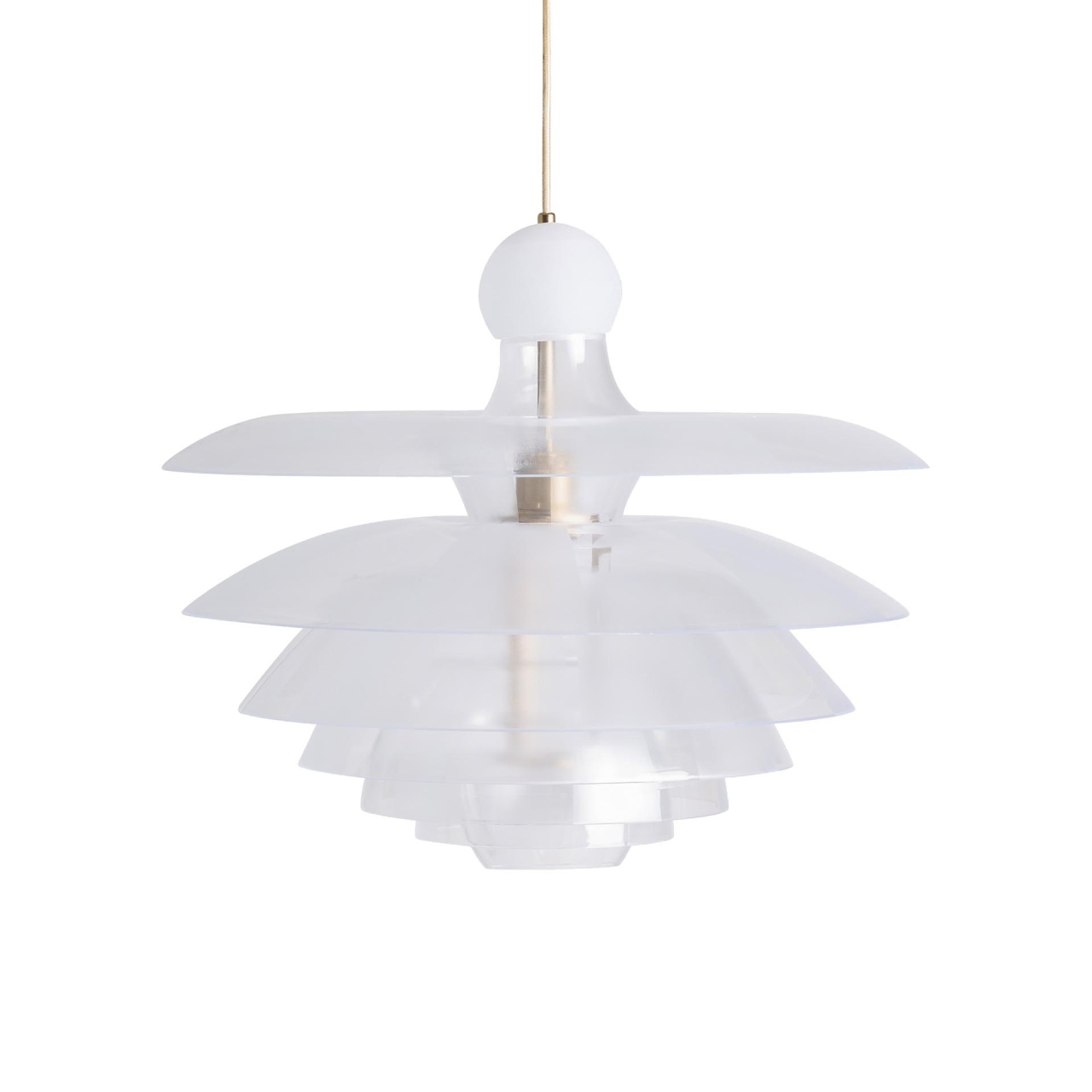 fibre Lustra alba/aurie din fibre sintetice Sasha Vical Home