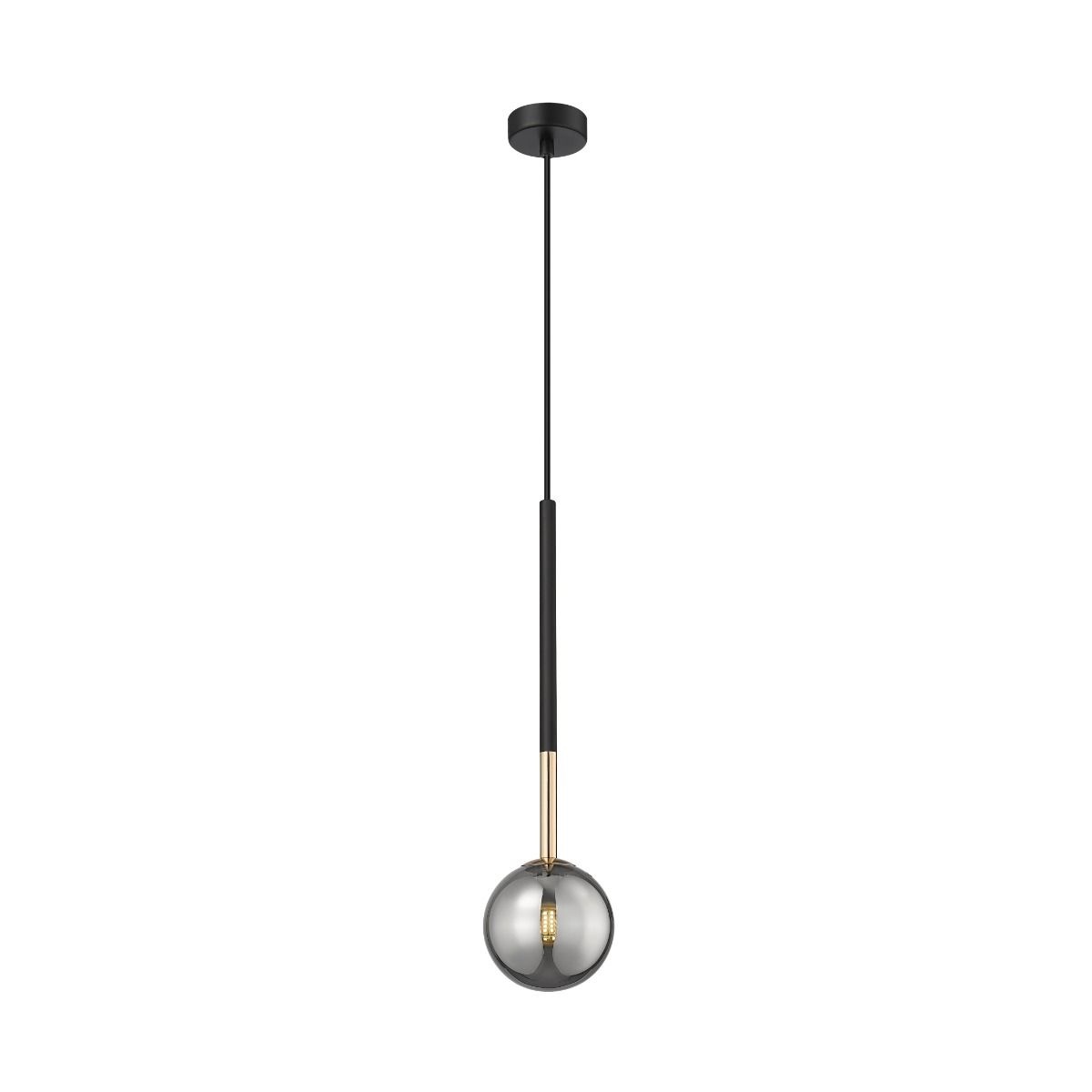 Lighting Fixtures Lustra neagra/aurie din metal Arcturus Zuma Line