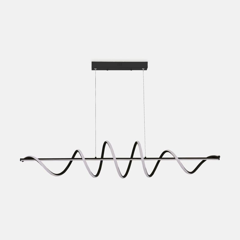 Lighting Fixtures Lustra neagra din metal cu Esero Zuma Line