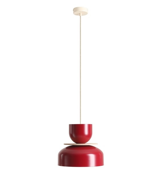 Quiet Object Lustra rosu corai din metal Uto Quiet Object