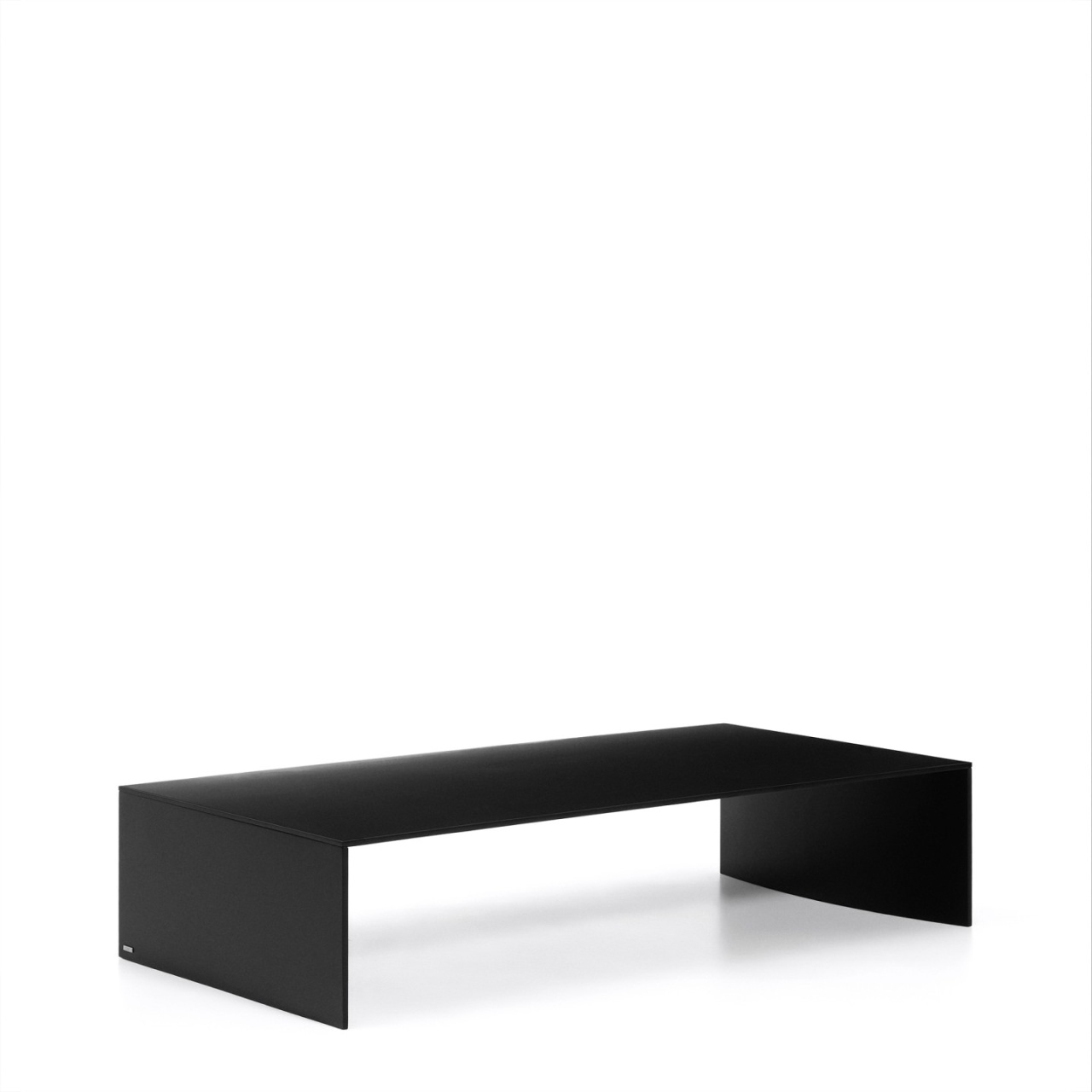 Coffee Tables Masa de cafea neagra din lemn 70x140 cm Litto Oak Kave Home
