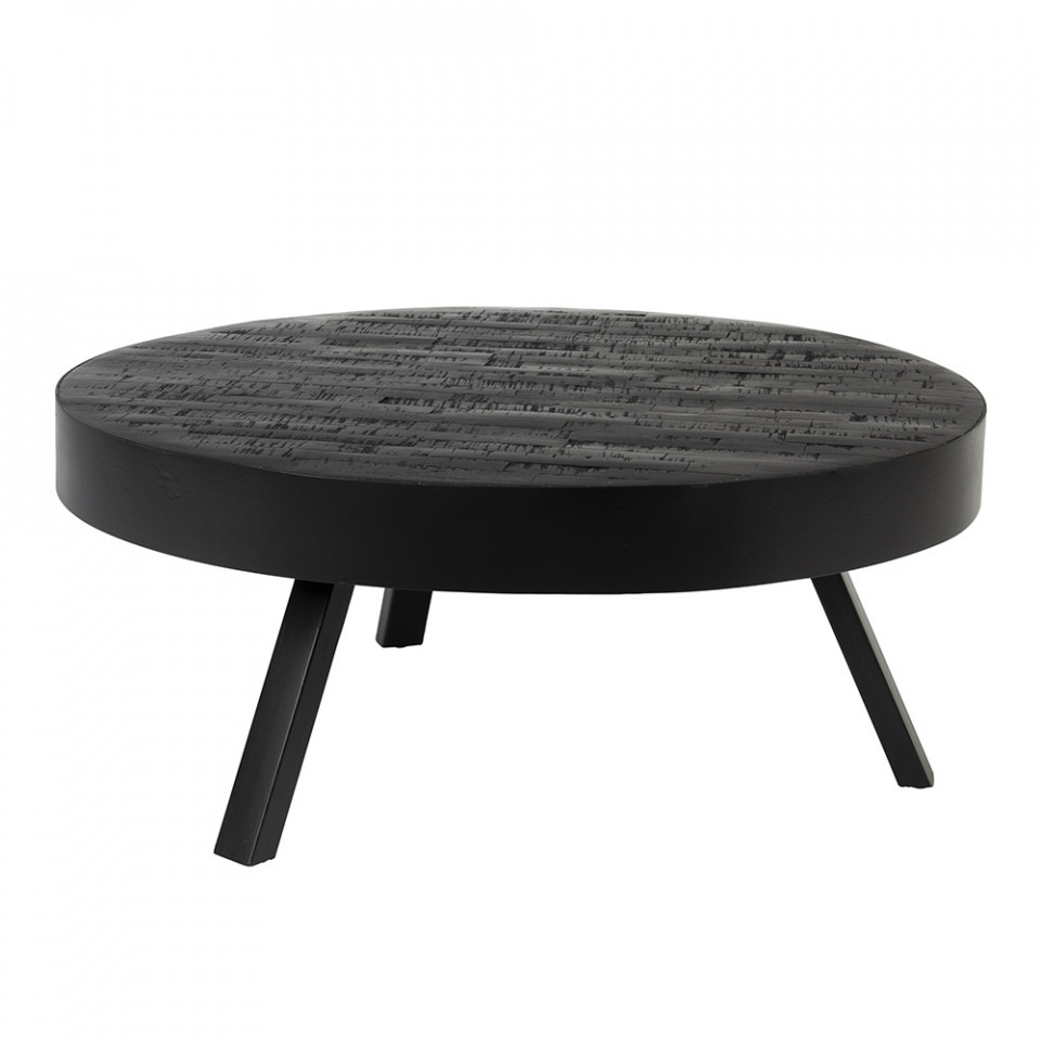 Quiet Object Masa de cafea neagra din lemn 74 cm Suri Quiet Object