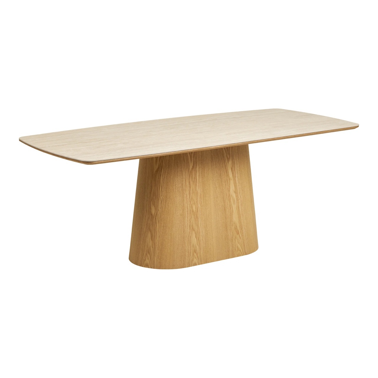 Masa dining bej din ceramica 90x200 cm Noli House Nordic