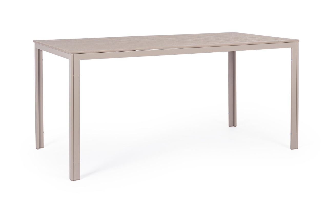 Outdoor Furniture Masa dining exterior grej din metal 78x156 cm Sarita Bizzotto
