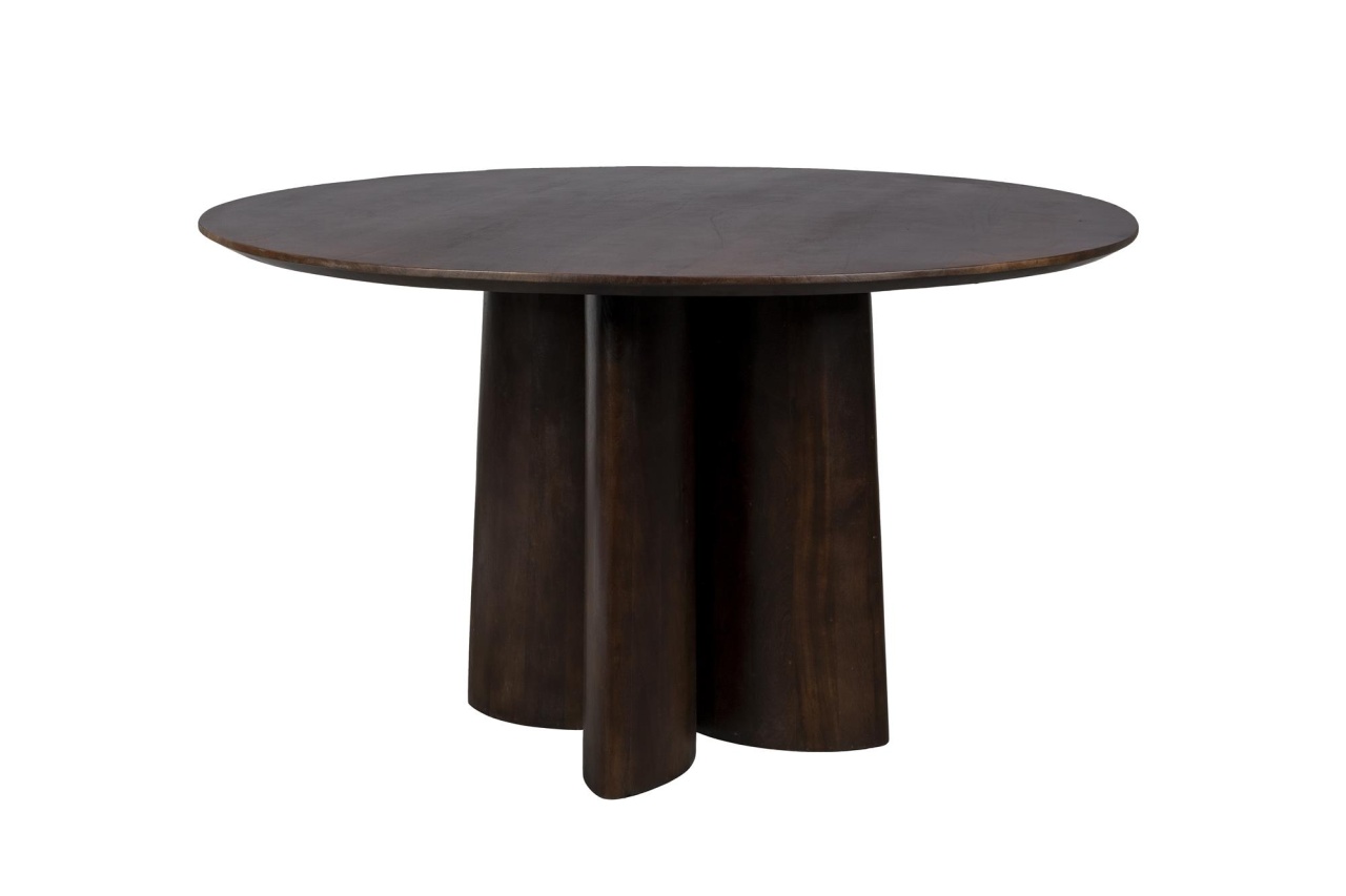 Quiet Object Masa dining maro din lemn 130 cm Balder Quiet Object