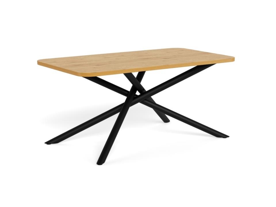 Kitchen & Dining Room Tables Masa dining maro/neagra din metal 90x160 cm Levanto Actona Company