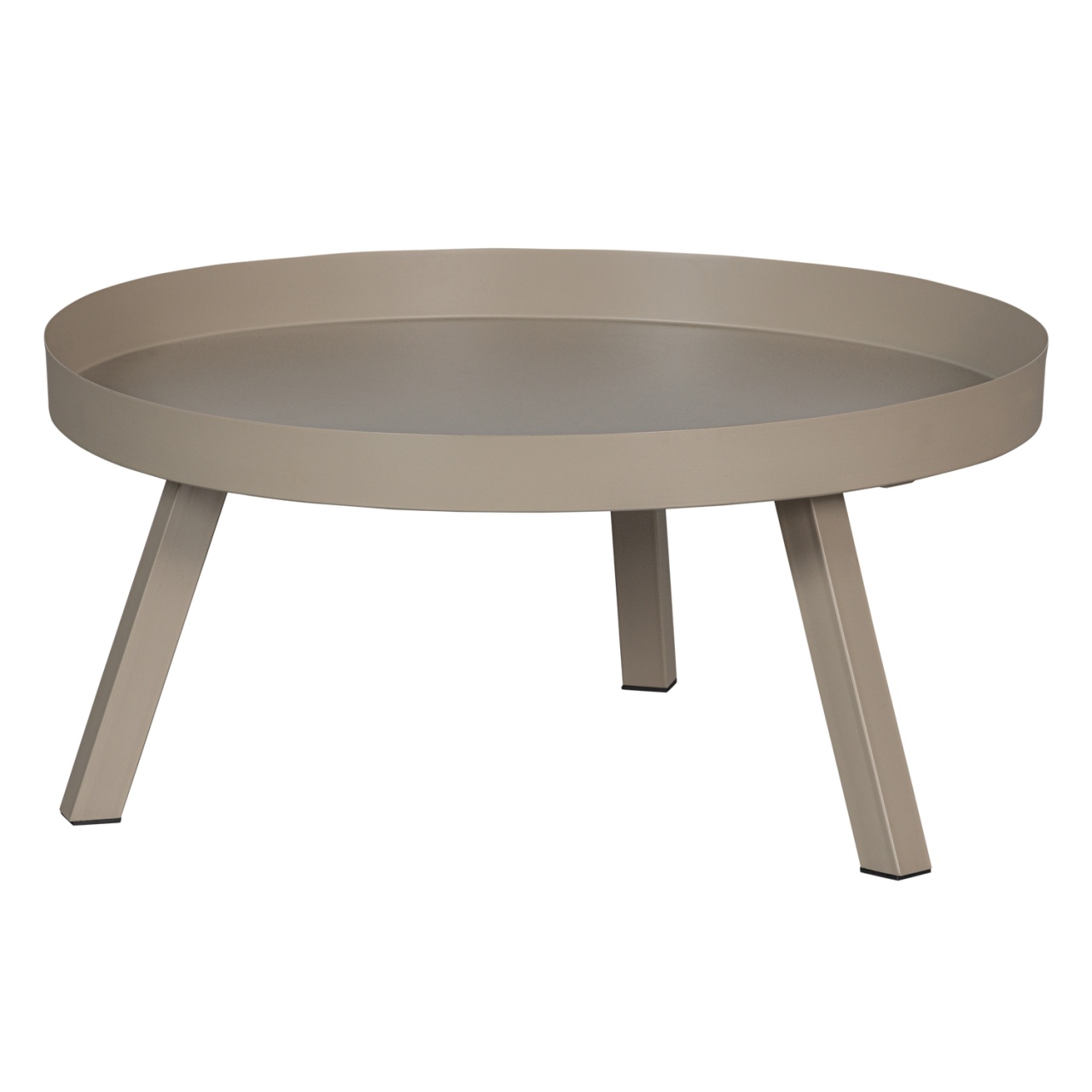 Outdoor Furniture Masa laterala exterior gri din metal 68 cm Sunny Woood