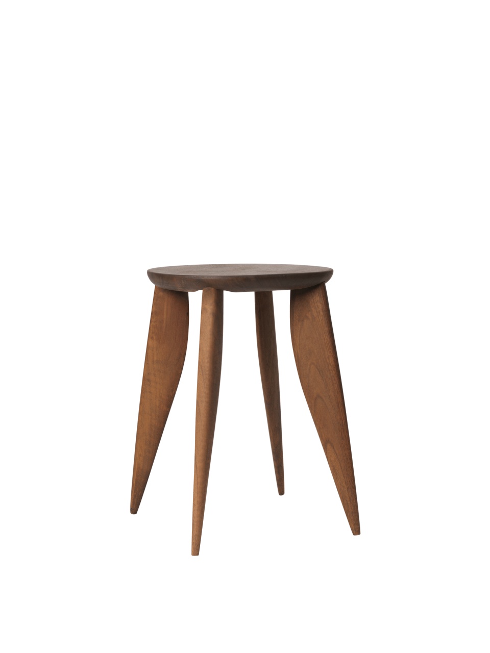 Masa laterala maro din lemn 42 cm Feve Ferm Living