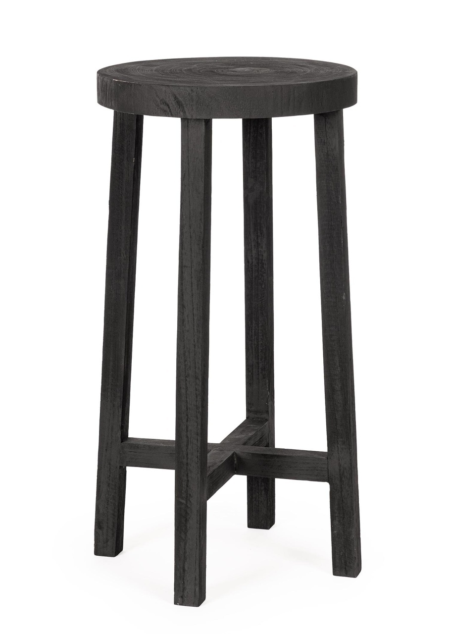 Accent Tables Masa laterala neagra din lemn 40 cm Yako Bizzotto
