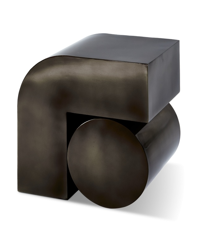 Accent Tables Masa laterala neagra din metal 35x46 cm Kombo Pols Potten