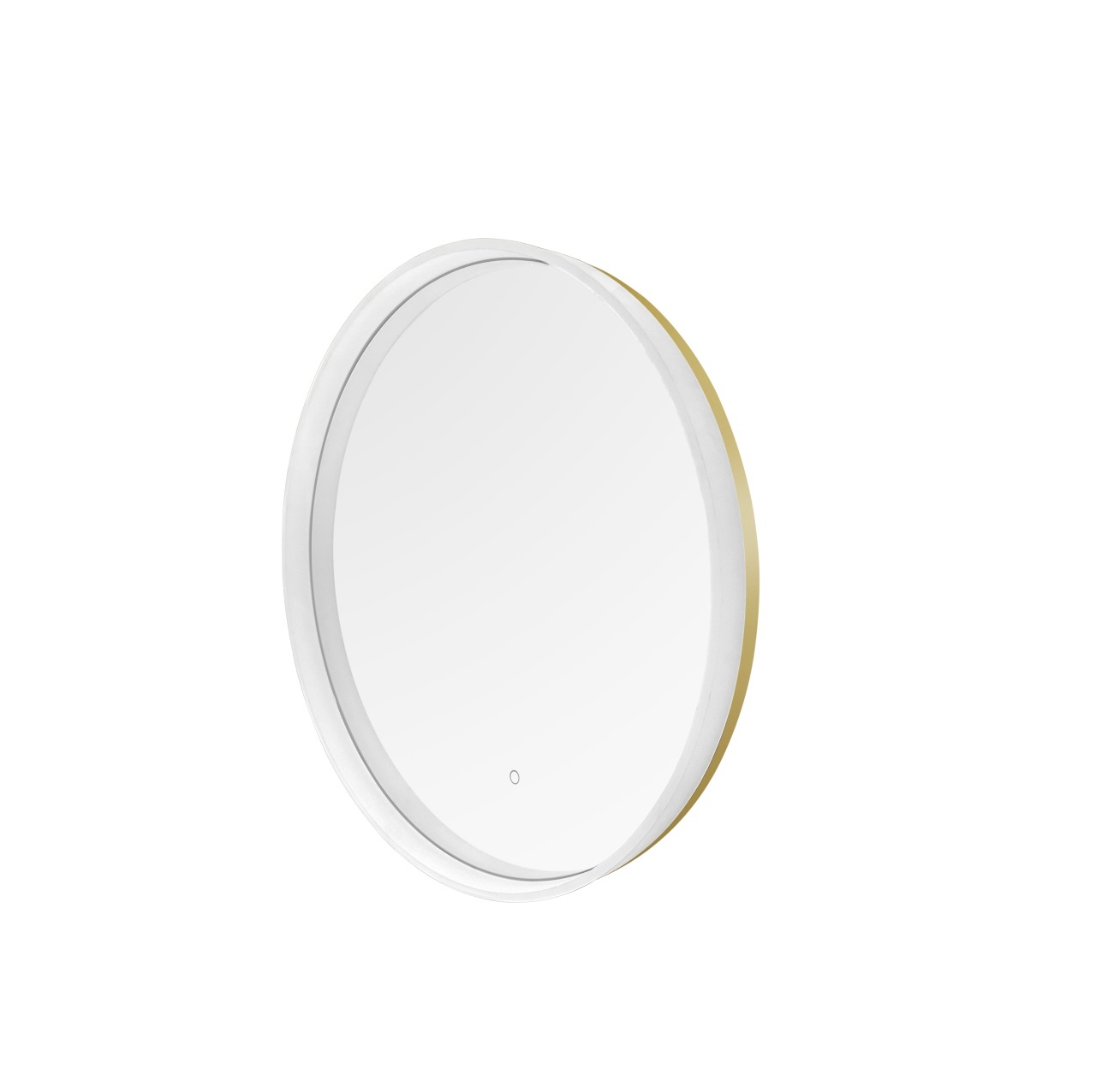Mirrors Oglinda cu LED rotunda aurie din metal 60 cm Dora Zuma Line