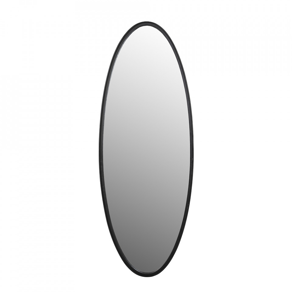 Quiet Object Oglinda ovala neagra din metal 60x160 cm Matz Quiet Object