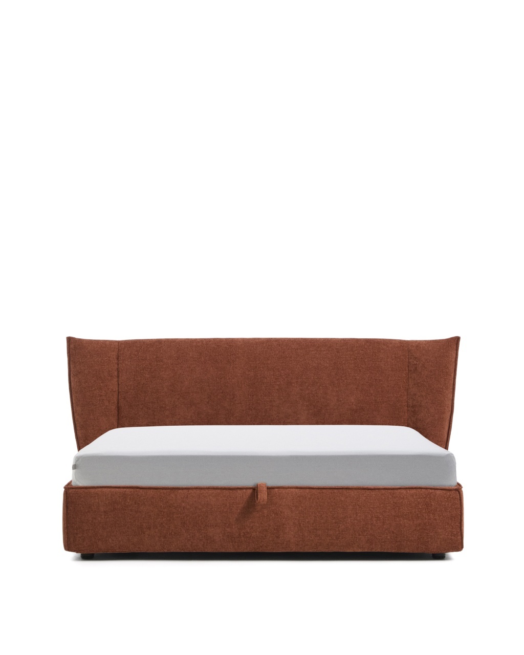 indicatorul interzice accesul: Pat maro teracota din textil 180x200 cm Arvian Chenille Kave Home