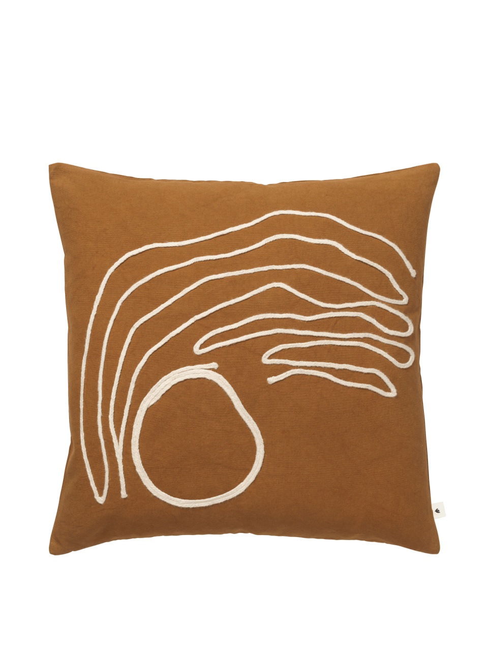 Throw Pillows Perna patrata maro din bumbac 50x50 cm Jot Ferm Living