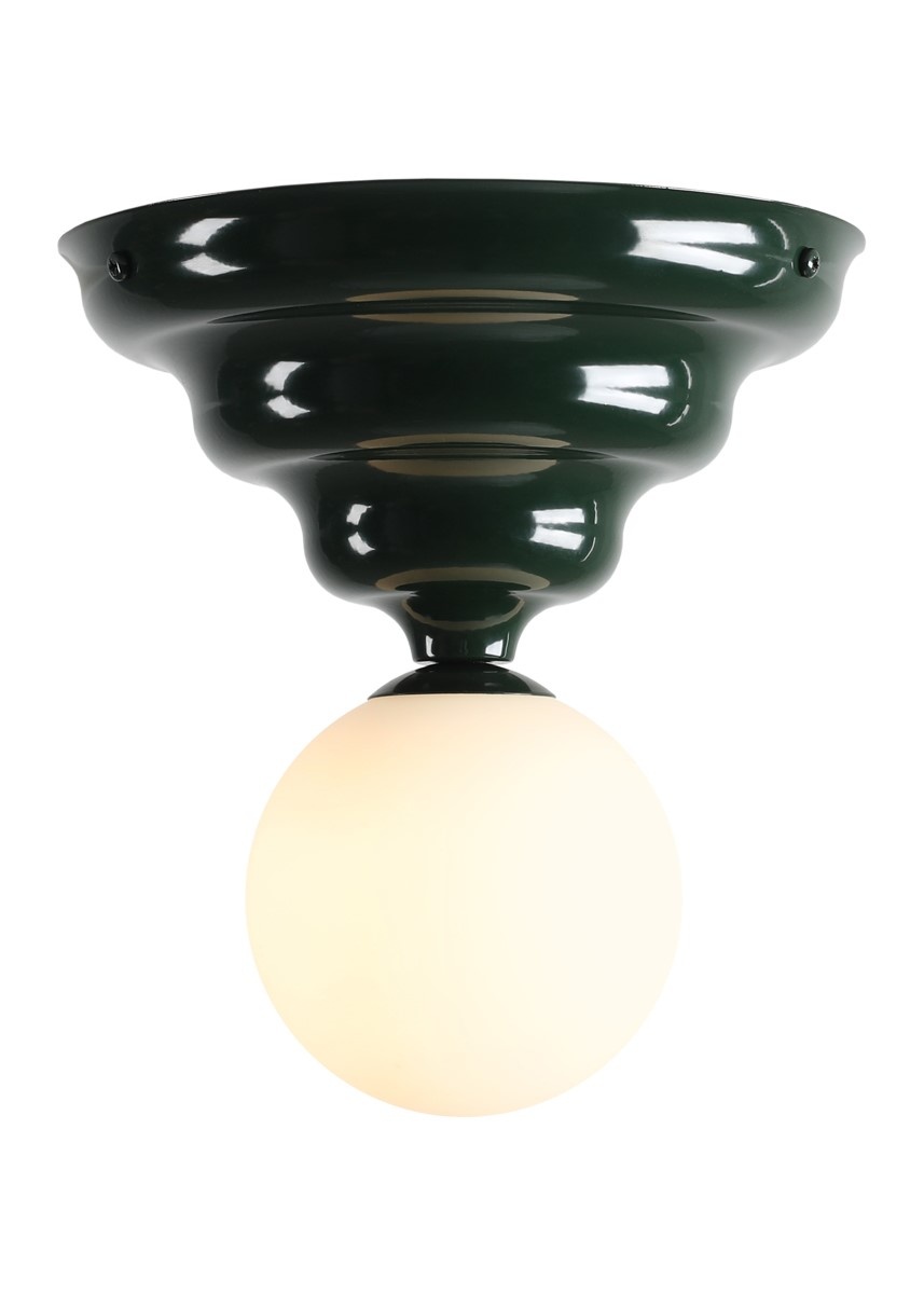 Lighting Fixtures Plafoniera verde inchis din metal Fala Medium Aldex