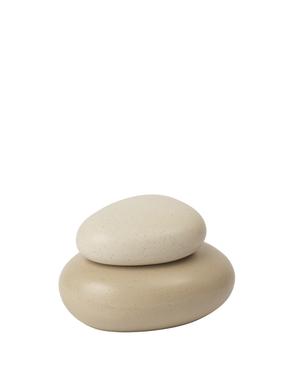 Household Storage Containers Recipient cu capac bej nisipiu din ceramica 10x16 cm Pebble Ferm Living
