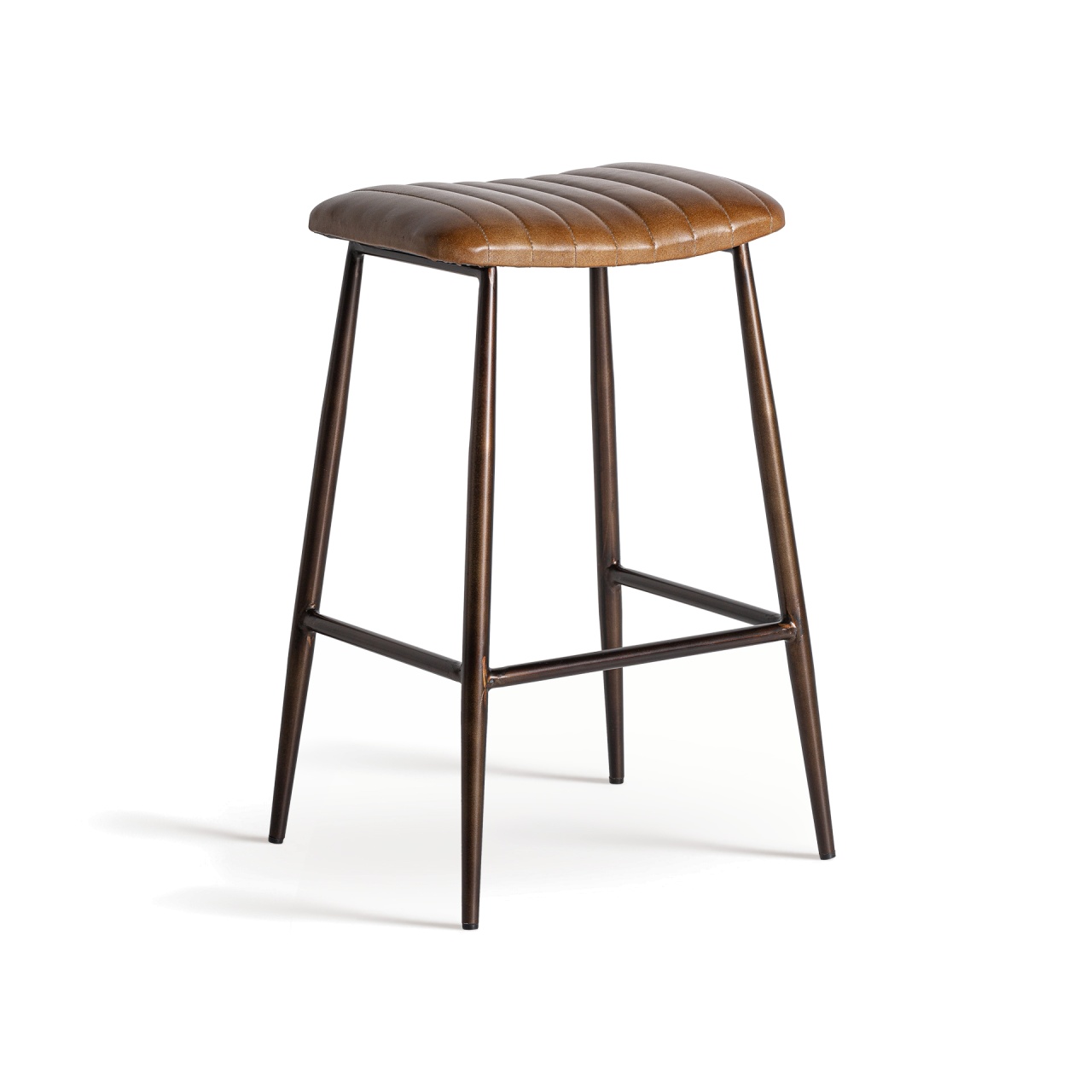 scaun bar albastru Scaun bar maro/negru din piele Snasa Vical Home