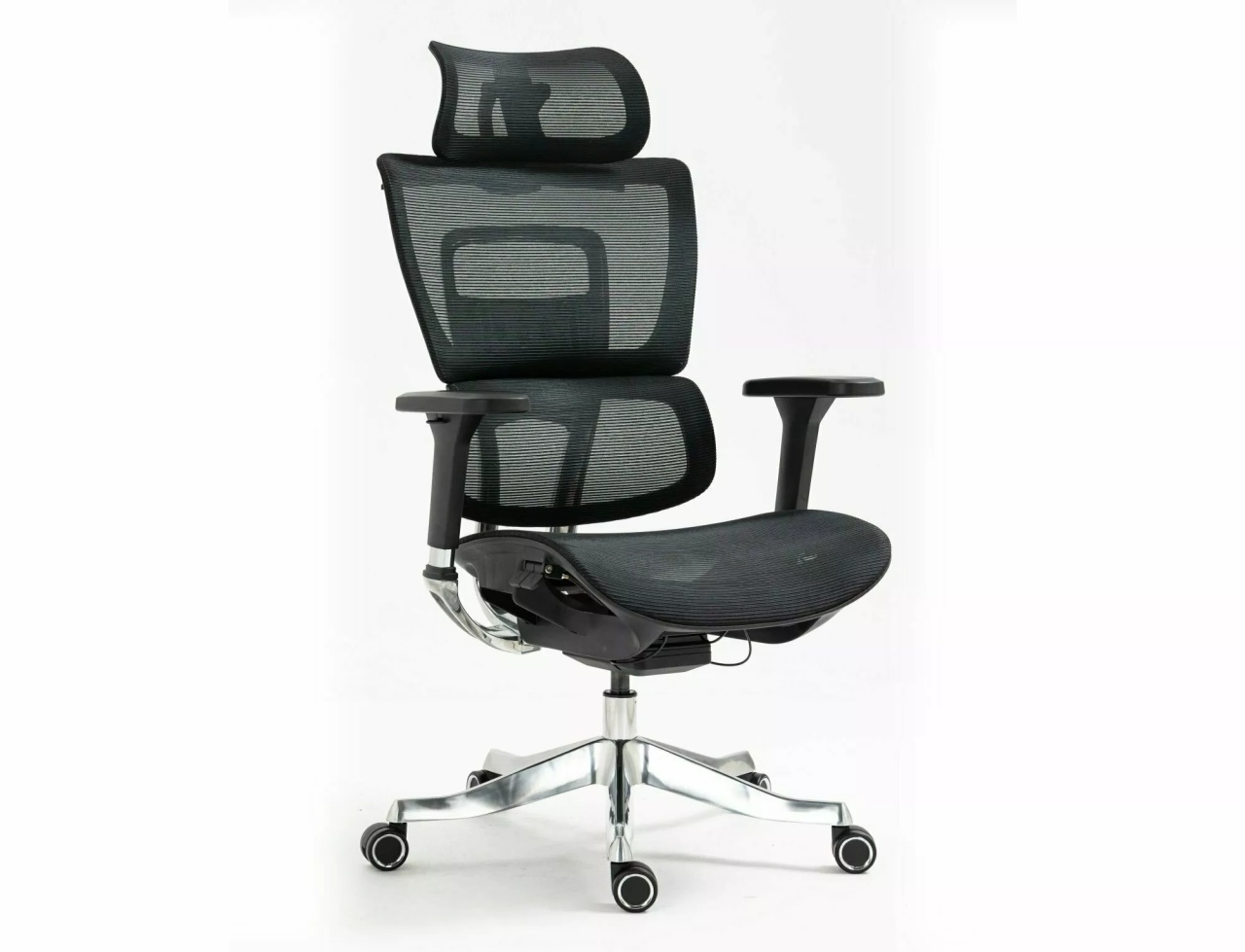 Office Furniture Scaun birou negru din textil Winner Lux The Home Collection