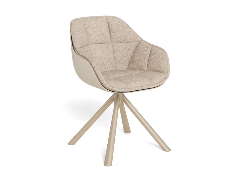 Chairs Scaun dining bej din textil Lenny Actona Company