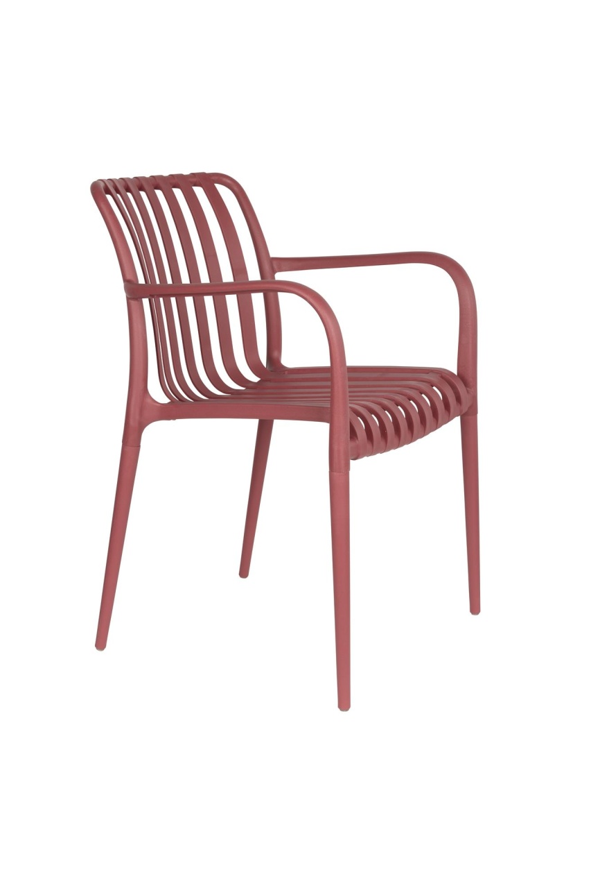 Outdoor Furniture Scaun dining exterior rosu din plastic Amae The Home Collection