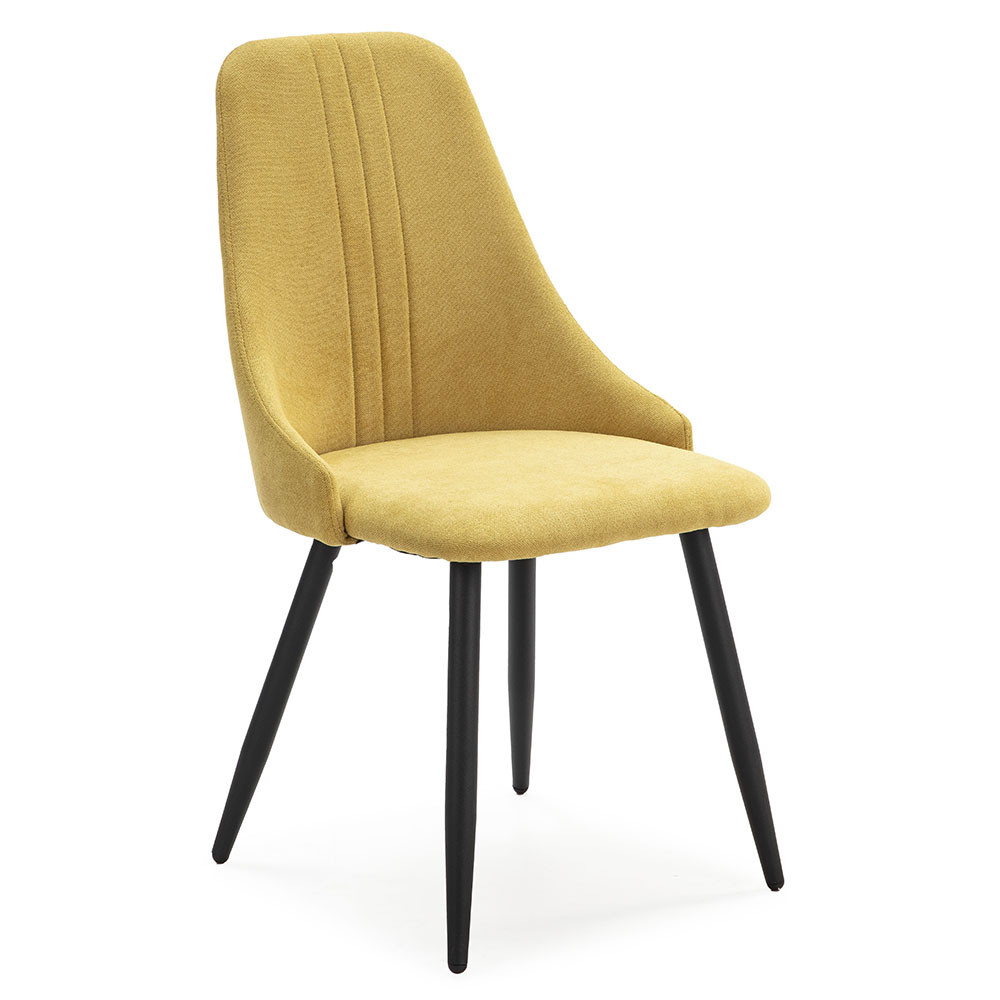 Quiet Object Scaun dining galben din textil Mani Quiet Object