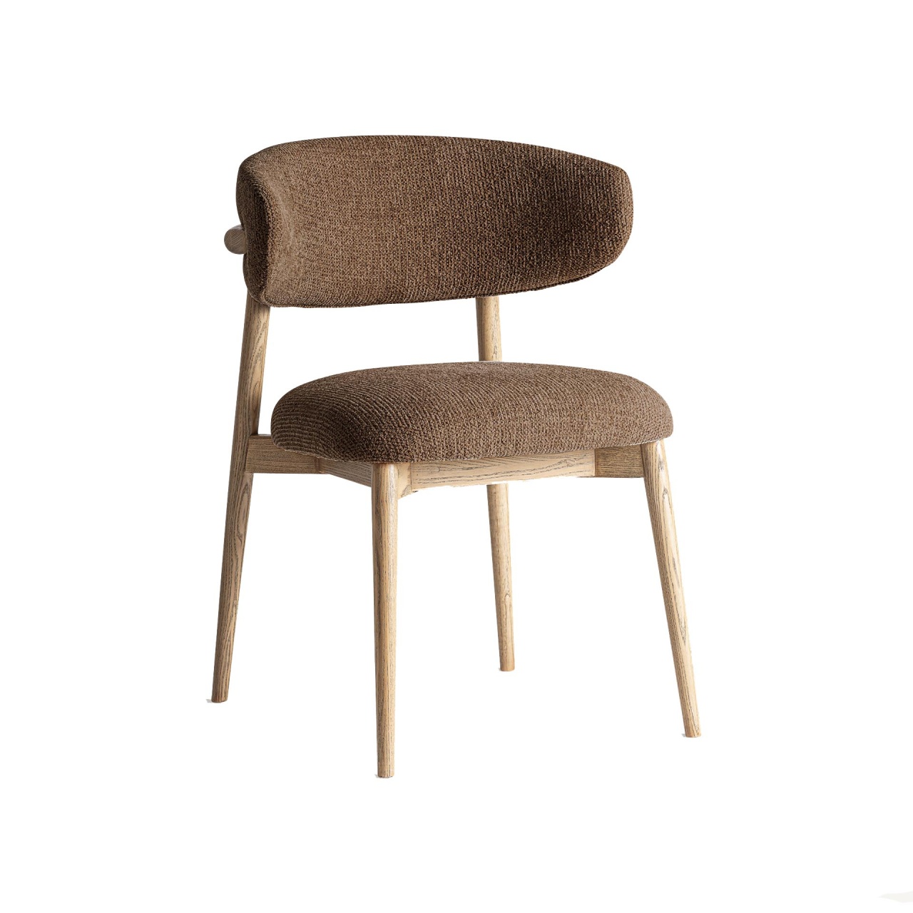 scaun maro Scaun dining grej/maro din lemn Erlec Vical Home