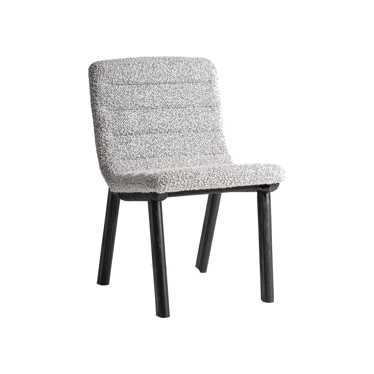 Scaun dining gri/negru din lemn Jacquard Vical Home