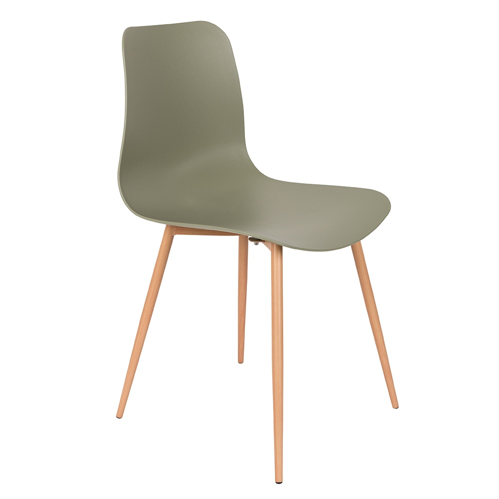 Quiet Object Scaun dining verde din plastic Leon Quiet Object